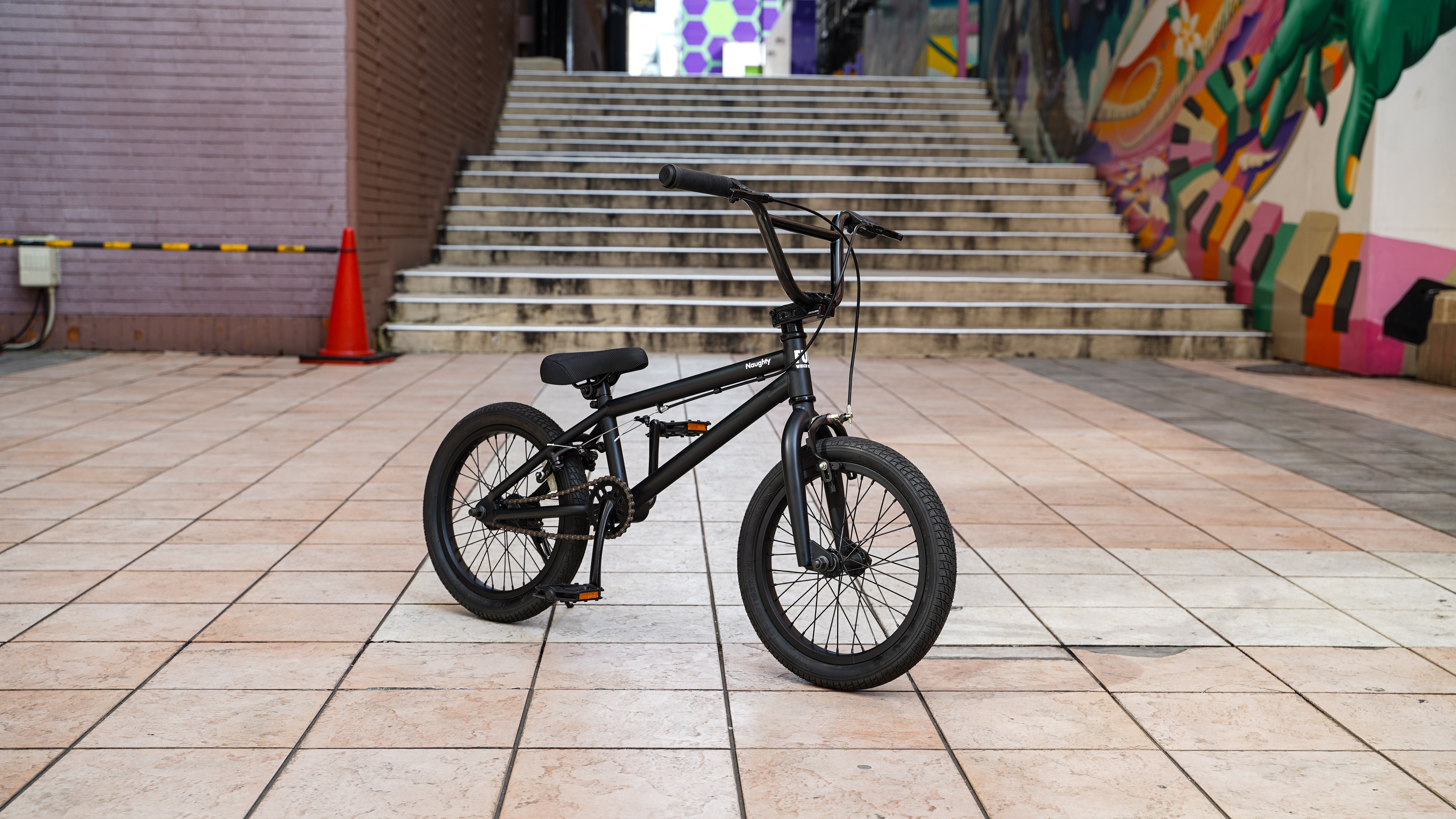 【FUN】BMX16 NAUGHTY Complete Bike -black-