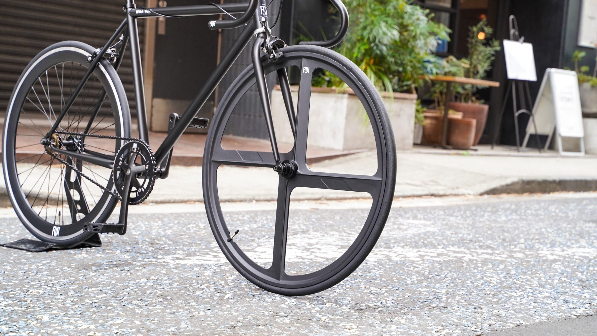 【FUN】ANGUS FLAT FRONT X4 Complete Bike -black-