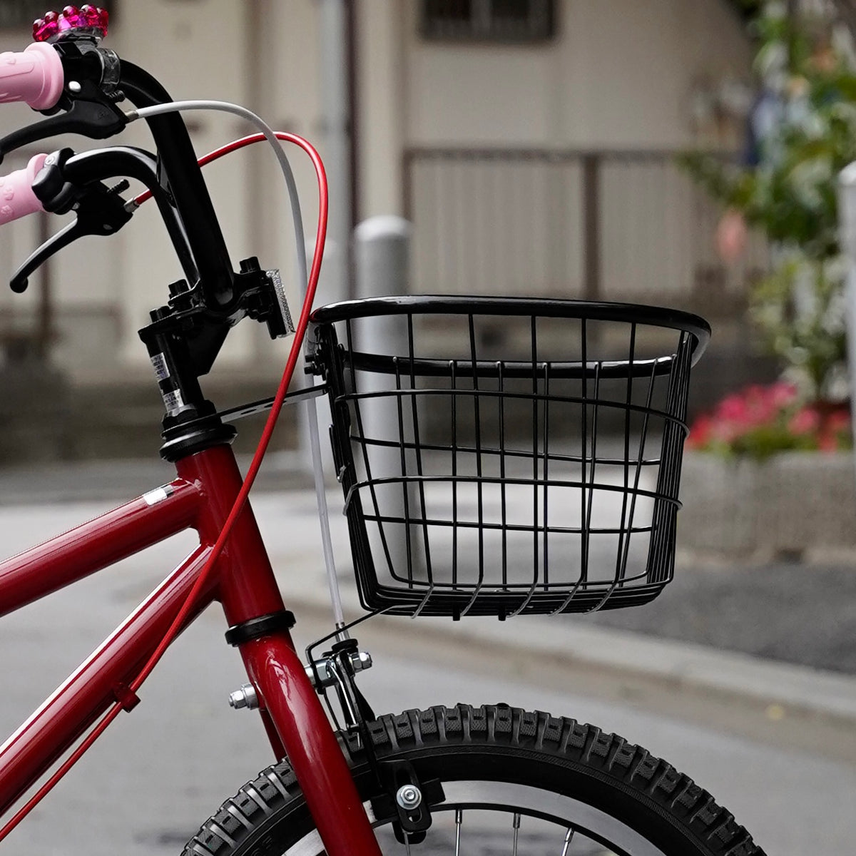 【LINKEY】キッズバイク用 バスケット -Black-