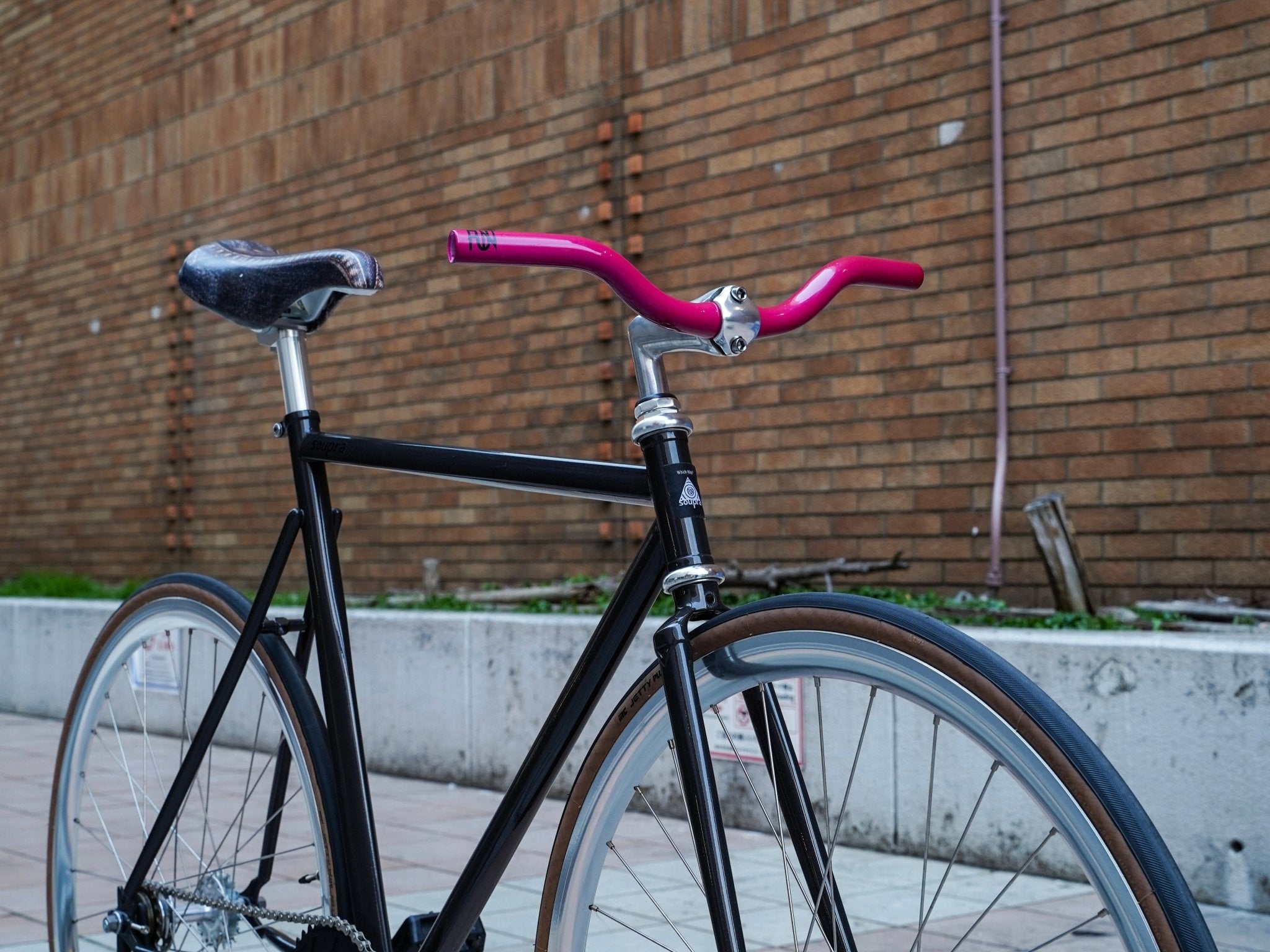 【FUN】PARK RISER Handle - Rose pink - LINKEY CYCLE【FUN】PARK RISER Handle - Rose pink -
