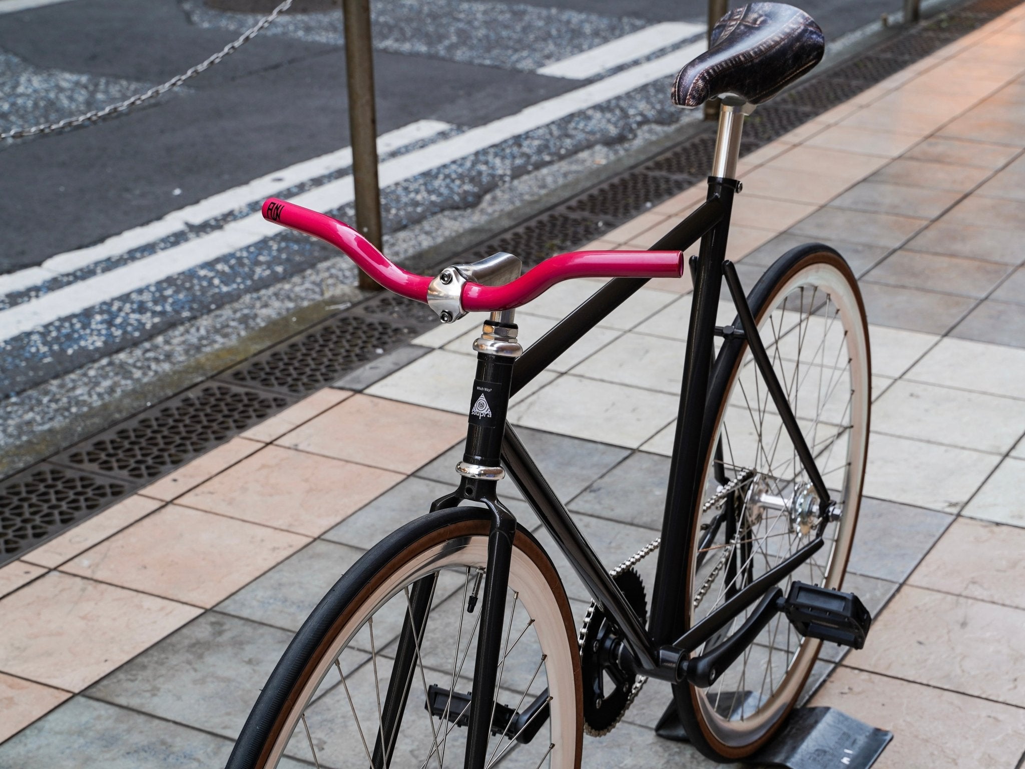 【FUN】PARK RISER Handle - Rose pink - LINKEY CYCLE【FUN】PARK RISER Handle - Rose pink -