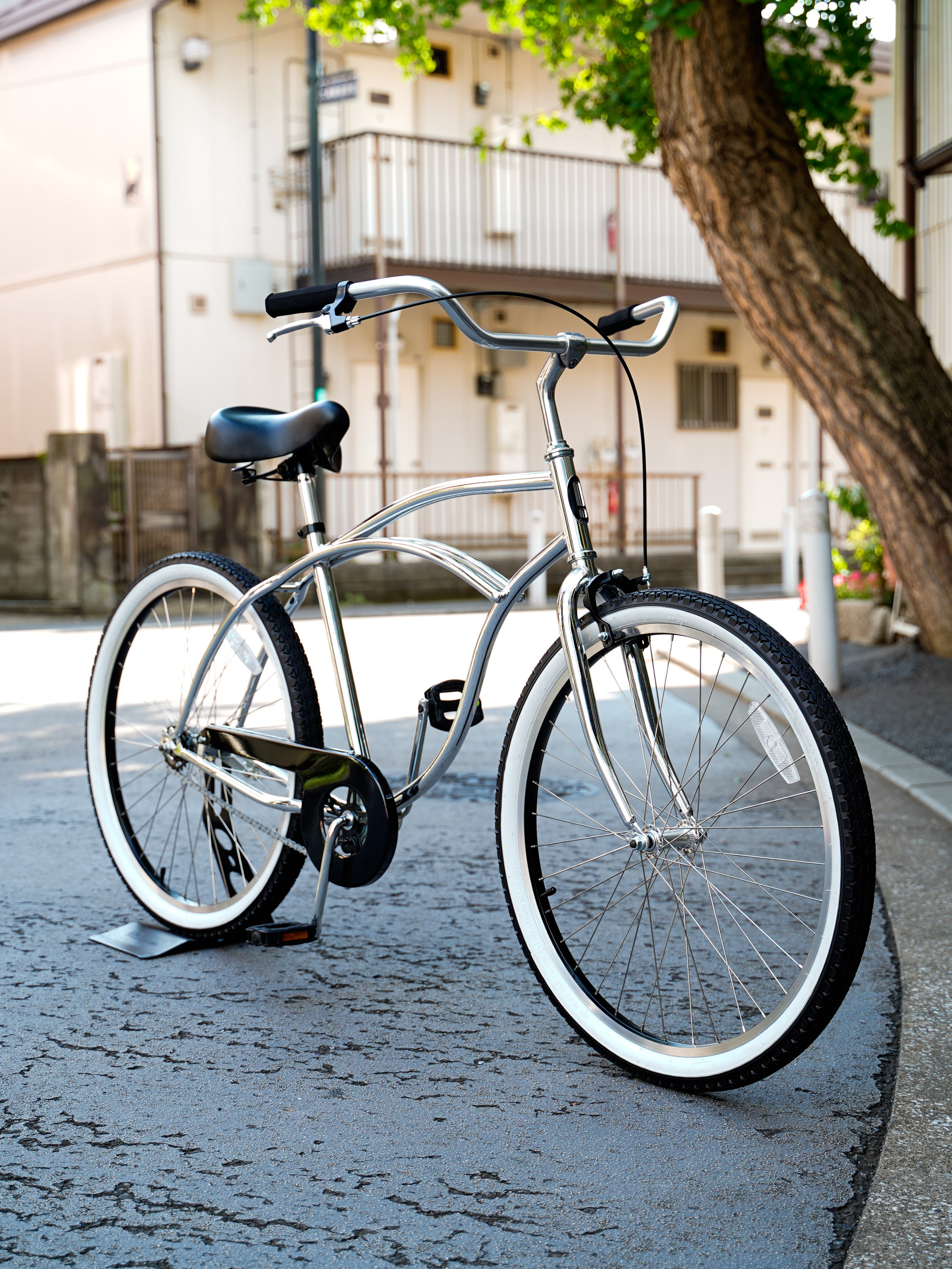 【EM CYCLES】BC101! 26 CRUISER  -Polish Silver-