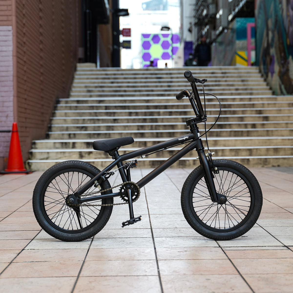 【FUN】BMX16 NAUGHTY Complete Bike -black-