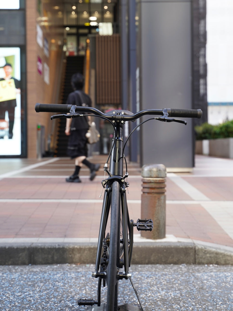 【FUN】MIDDLE WIDE RISER Handle -black-