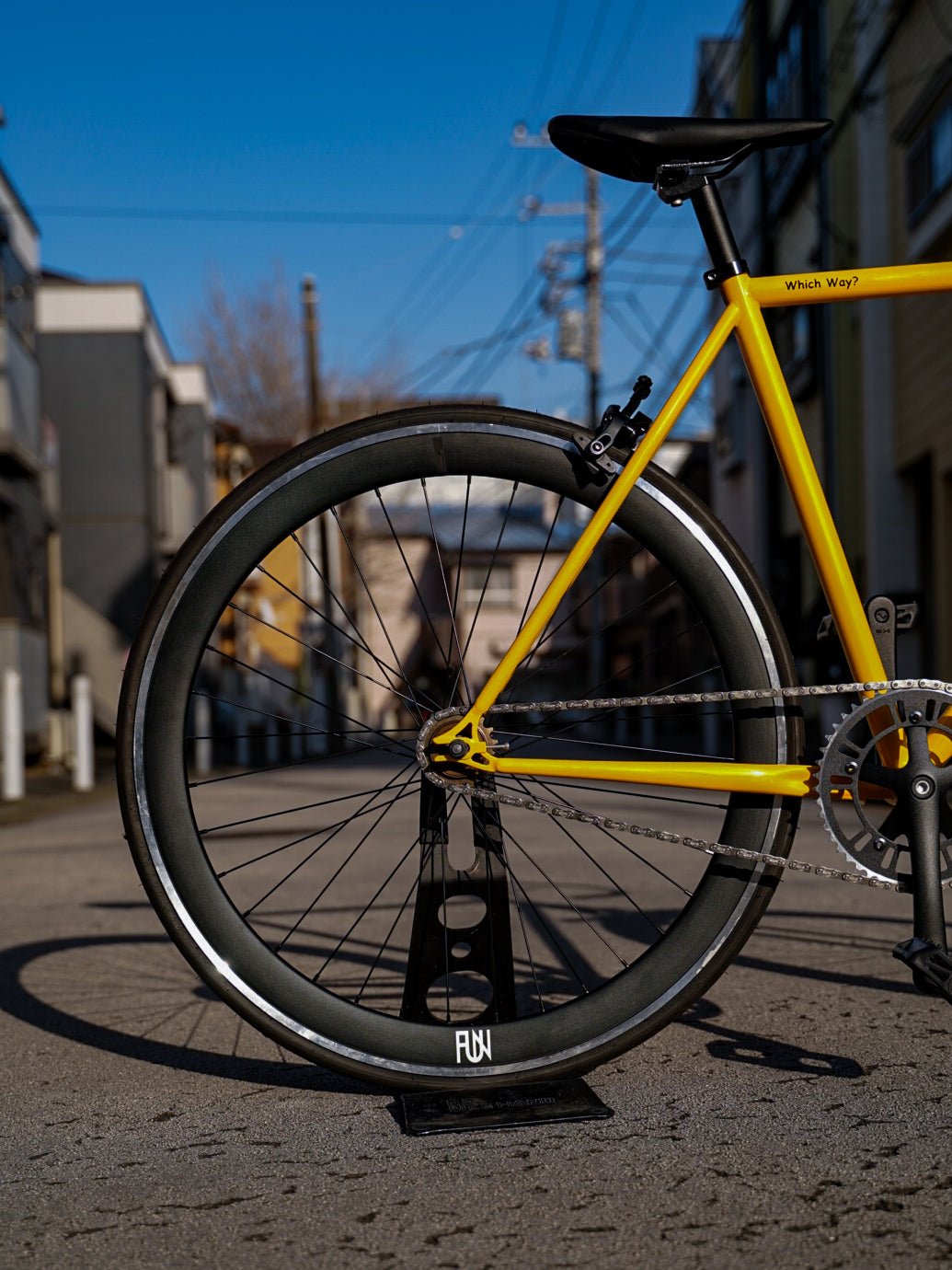 【FUN】ANGUS FLAT Complete Bike - Gloss Yellow - LINKEY CYCLE【FUN】ANGUS FLAT Complete Bike - Gloss Yellow - 
