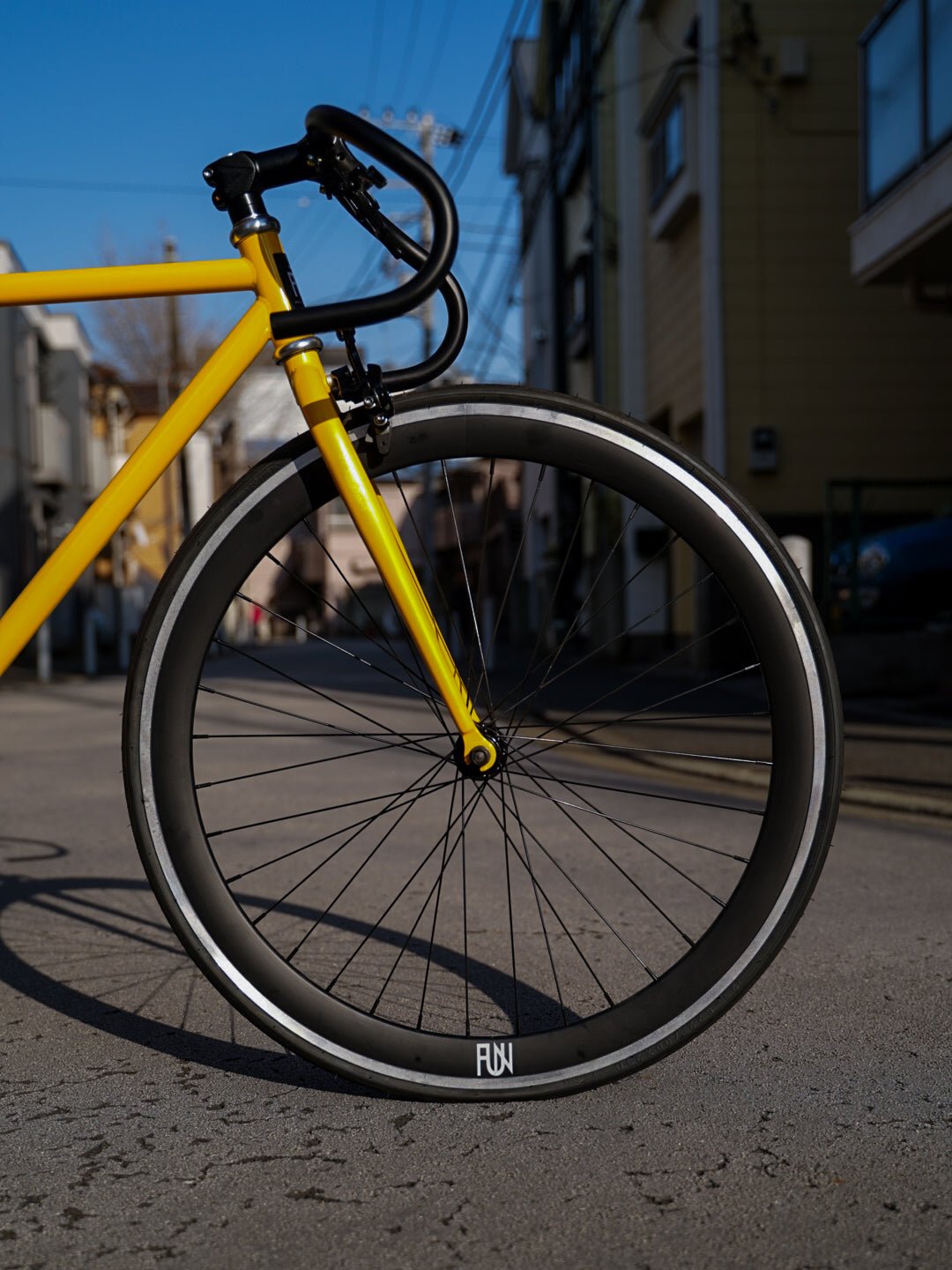 【FUN】ANGUS FLAT Complete Bike - Gloss Yellow - LINKEY CYCLE【FUN】ANGUS FLAT Complete Bike - Gloss Yellow - 