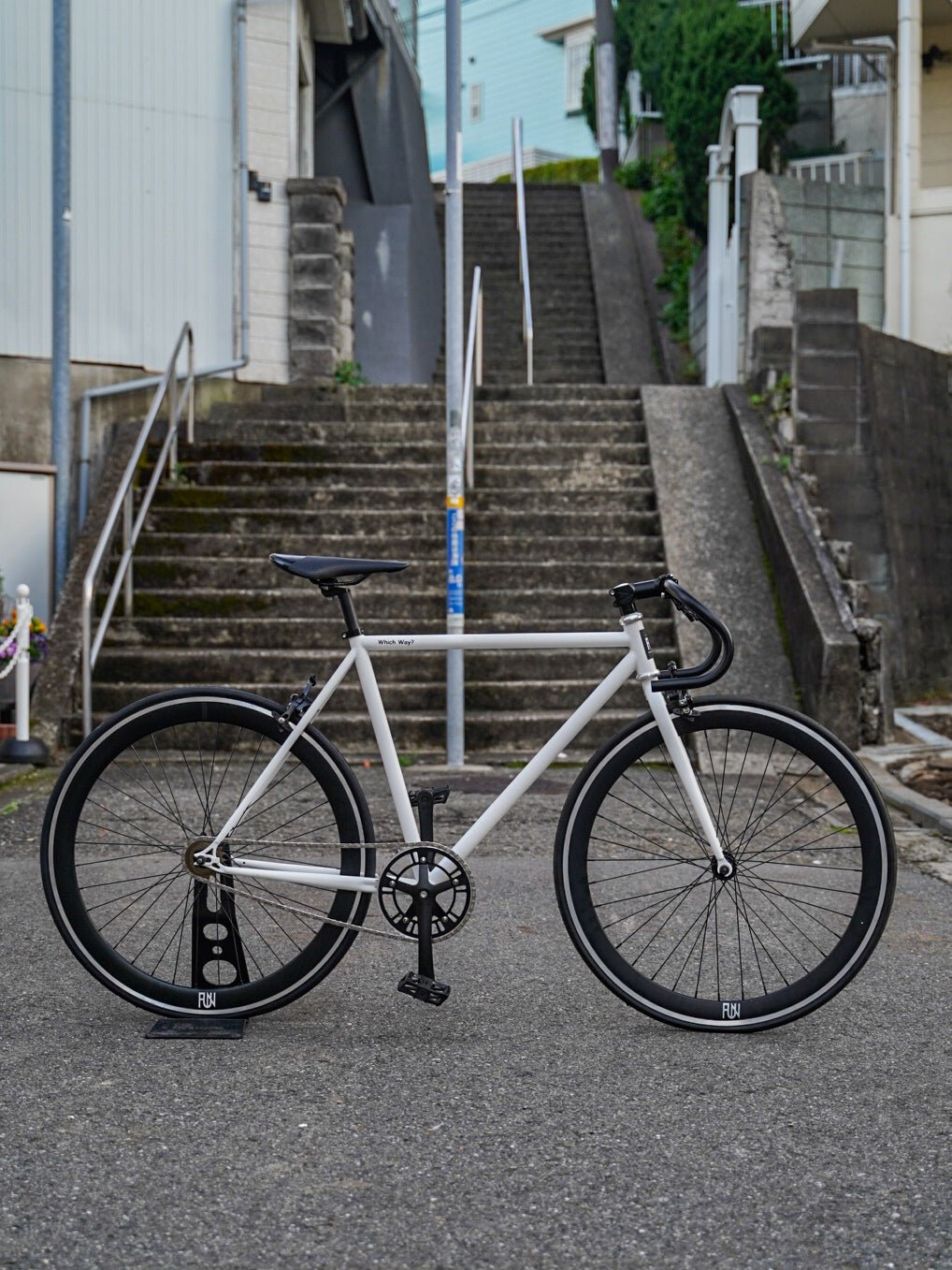 【FUN】ANGUS FLAT Complete Bike - Mat White - LINKEY CYCLE【FUN】ANGUS FLAT Complete Bike - Mat White - 