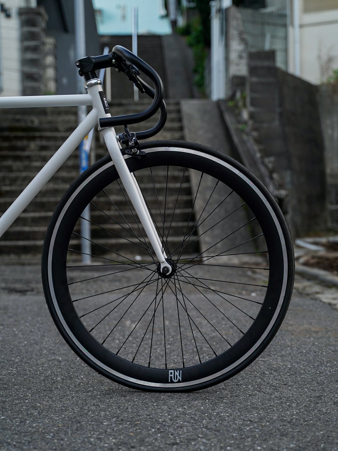 【FUN】ANGUS FLAT Complete Bike - Mat White - LINKEY CYCLE【FUN】ANGUS FLAT Complete Bike - Mat White - 