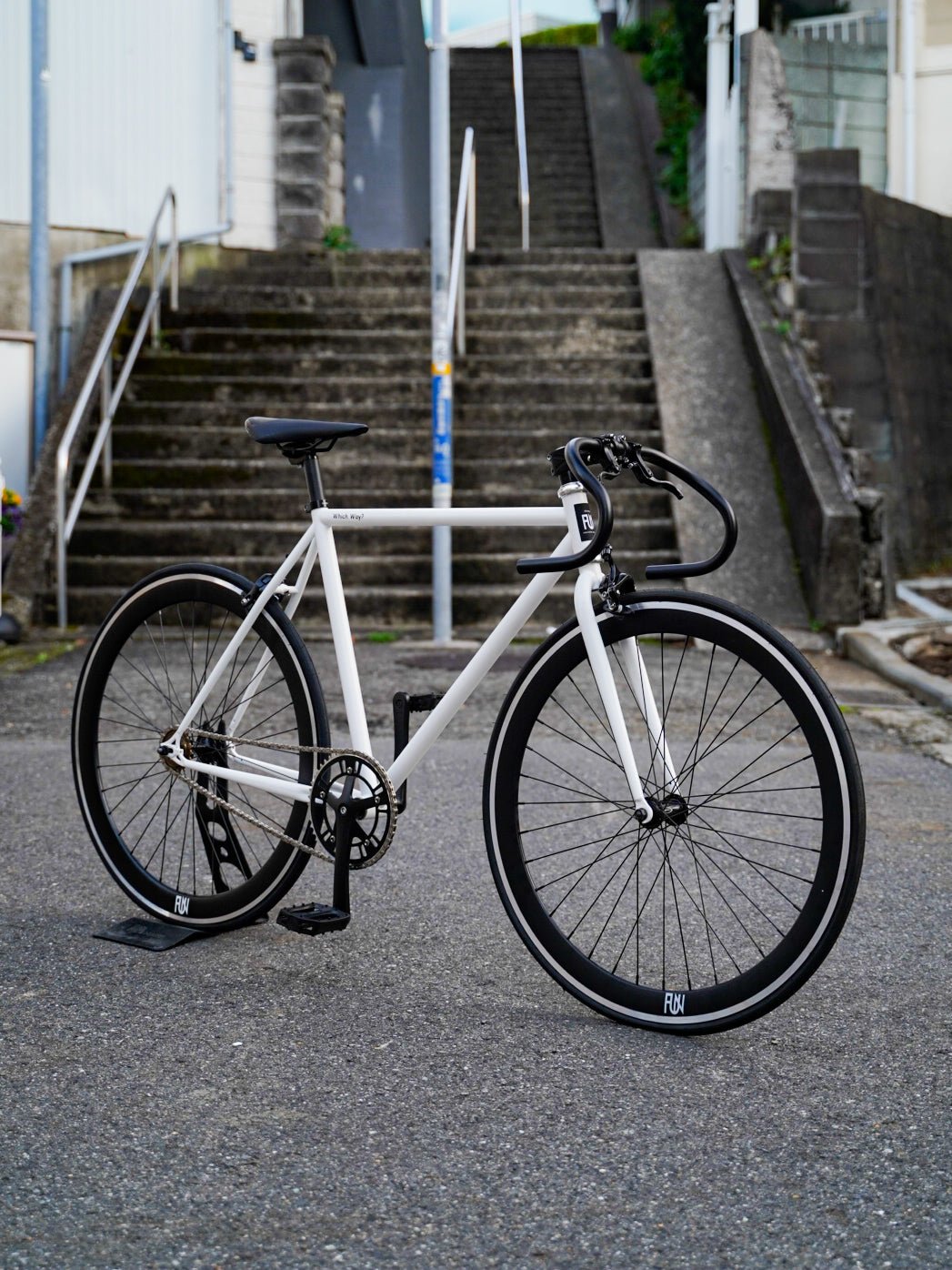【FUN】ANGUS FLAT Complete Bike - Mat White - LINKEY CYCLE【FUN】ANGUS FLAT Complete Bike - Mat White - 