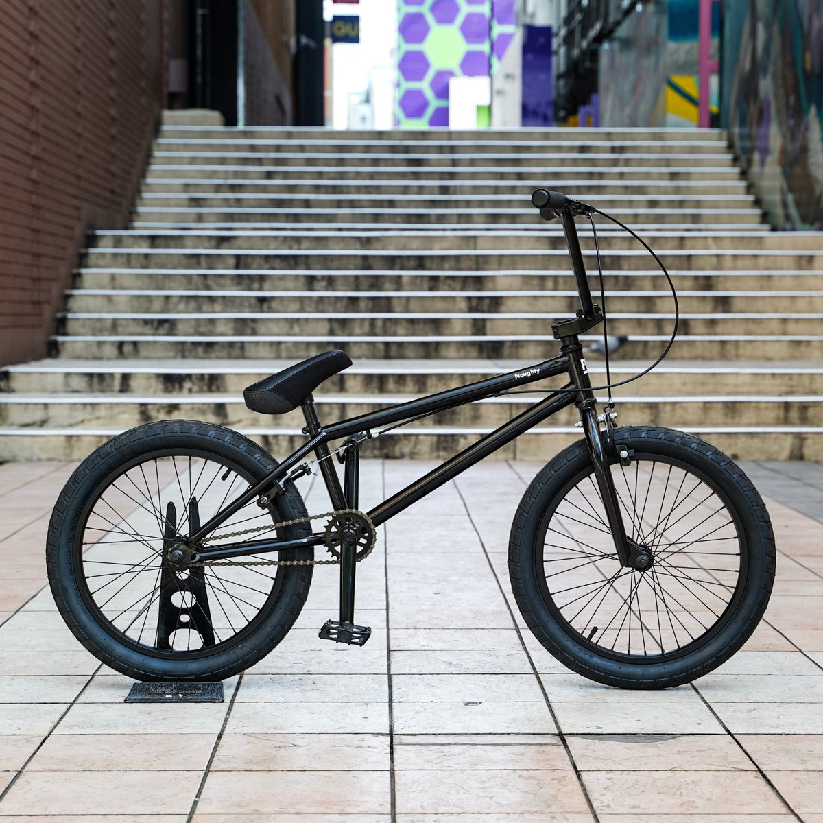 【FUN】BMX20 NAUGHTY Complete Bike -black - LINKEY CYCLE【FUN】BMX20 NAUGHTY Complete Bike -black-