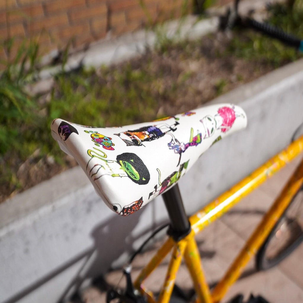 【FUN】EMILY Saddle - white - LINKEY CYCLE【FUN】EMILY Saddle - white -