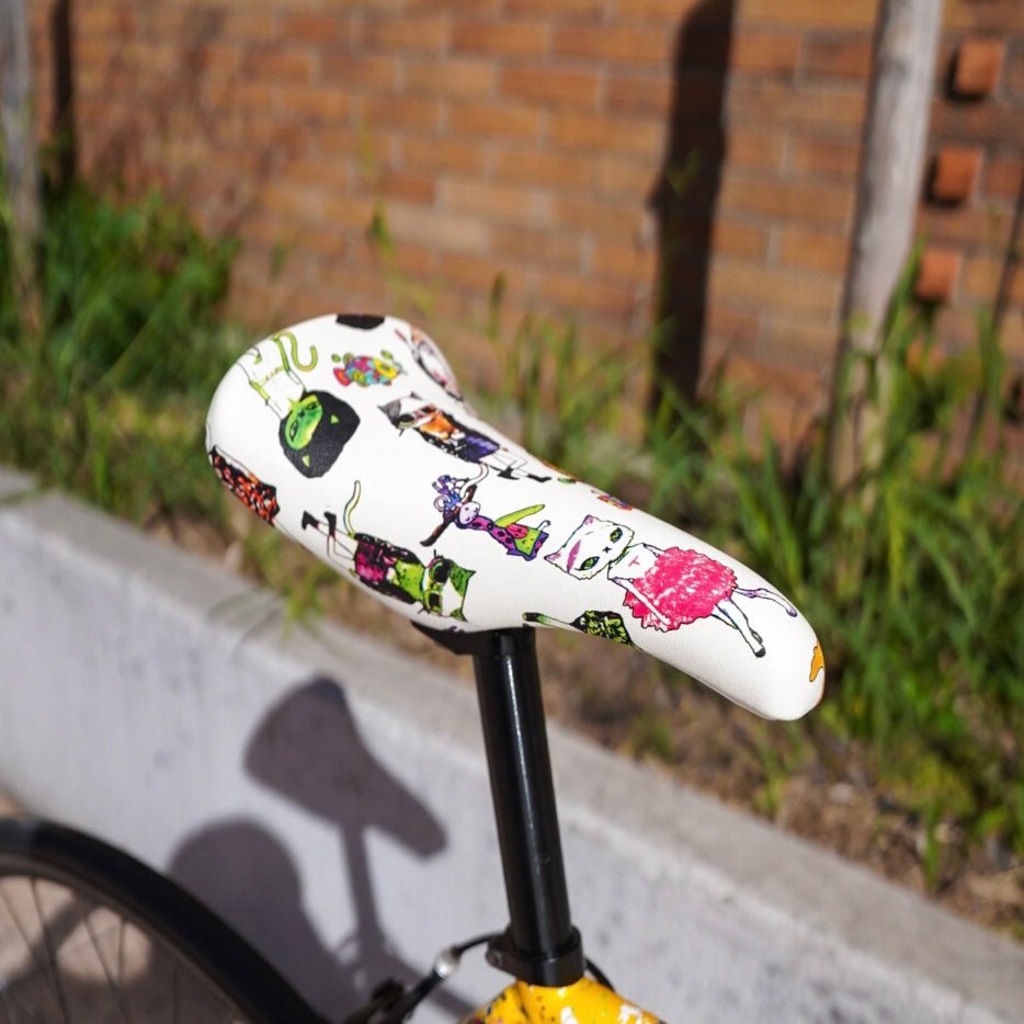 【FUN】EMILY Saddle - white - LINKEY CYCLE【FUN】EMILY Saddle - white -