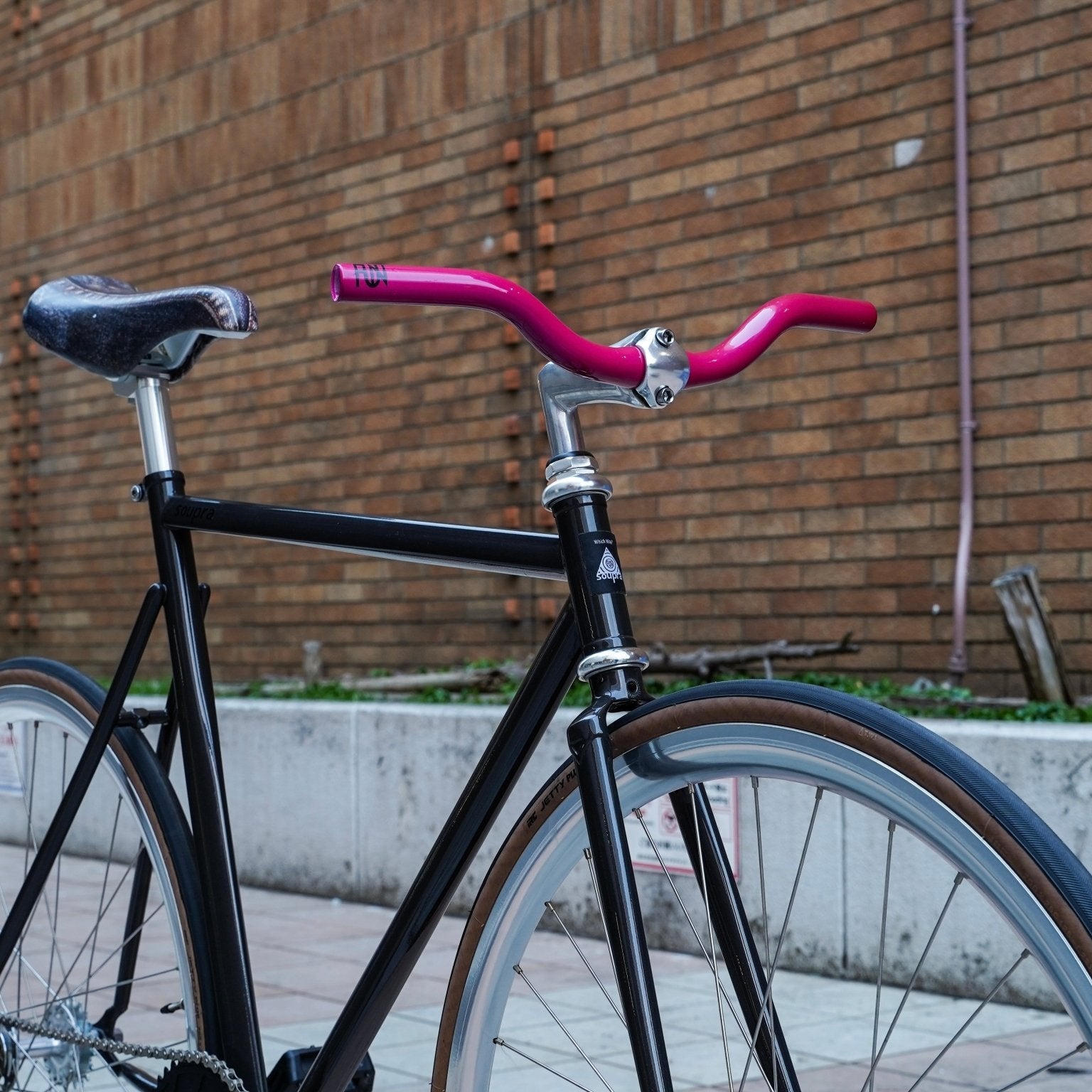 【FUN】PARK RISER Handle - Rose pink - LINKEY CYCLE【FUN】PARK RISER Handle - Rose pink - 