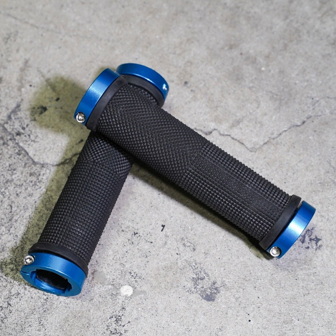 【LINKEY】Lock - on Grip - Blue - LINKEY CYCLE【LINKEY】Lock - on Grip - Blue -