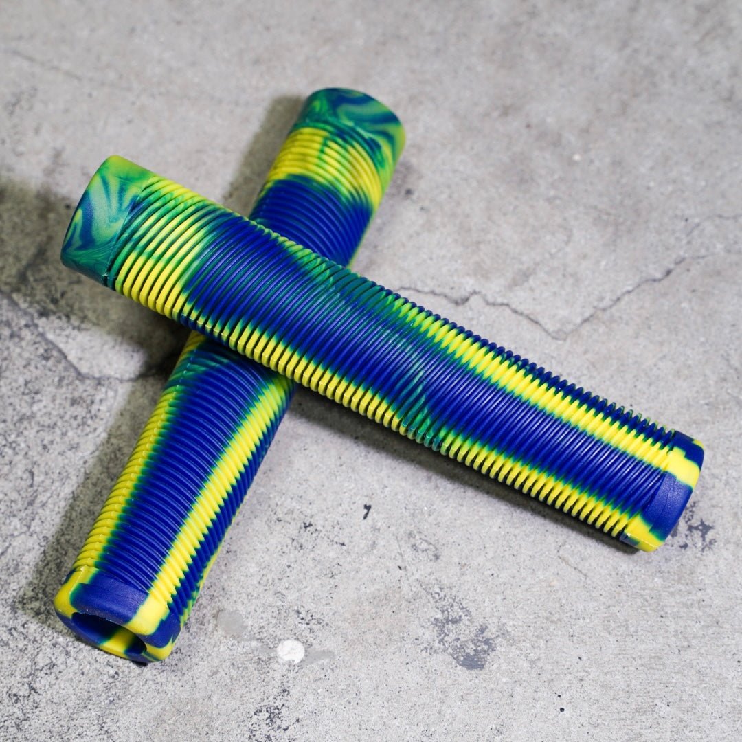 【LINKEY】MARBLE Grip - Blue/Yellow - LINKEY CYCLE【LINKEY】MARBLE Grip - Blue/Yellow -