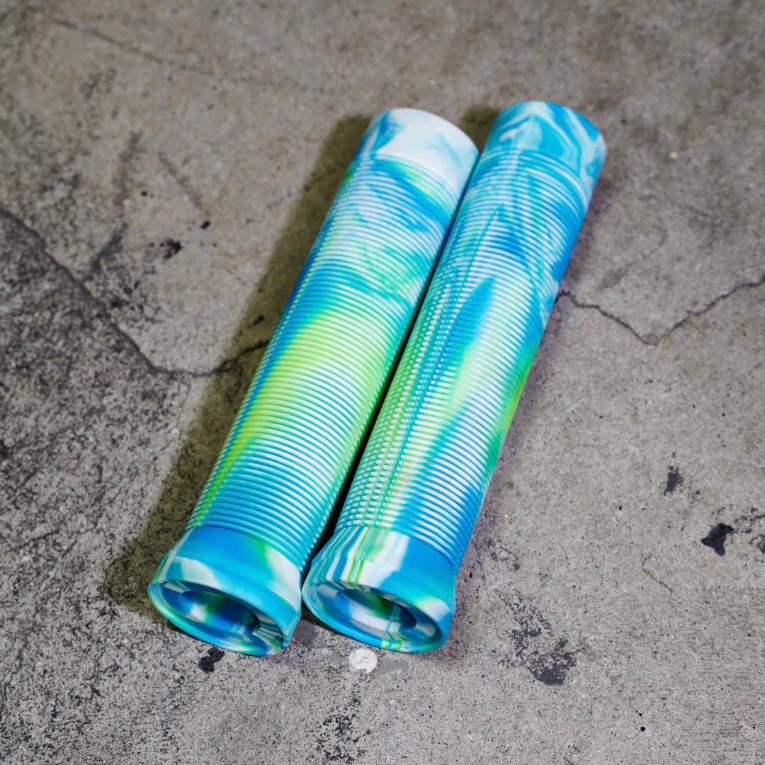 【LINKEY】MARBLE Grip - White/light blue/Green - LINKEY CYCLE【LINKEY】MARBLE Grip - White/light blue/Green -