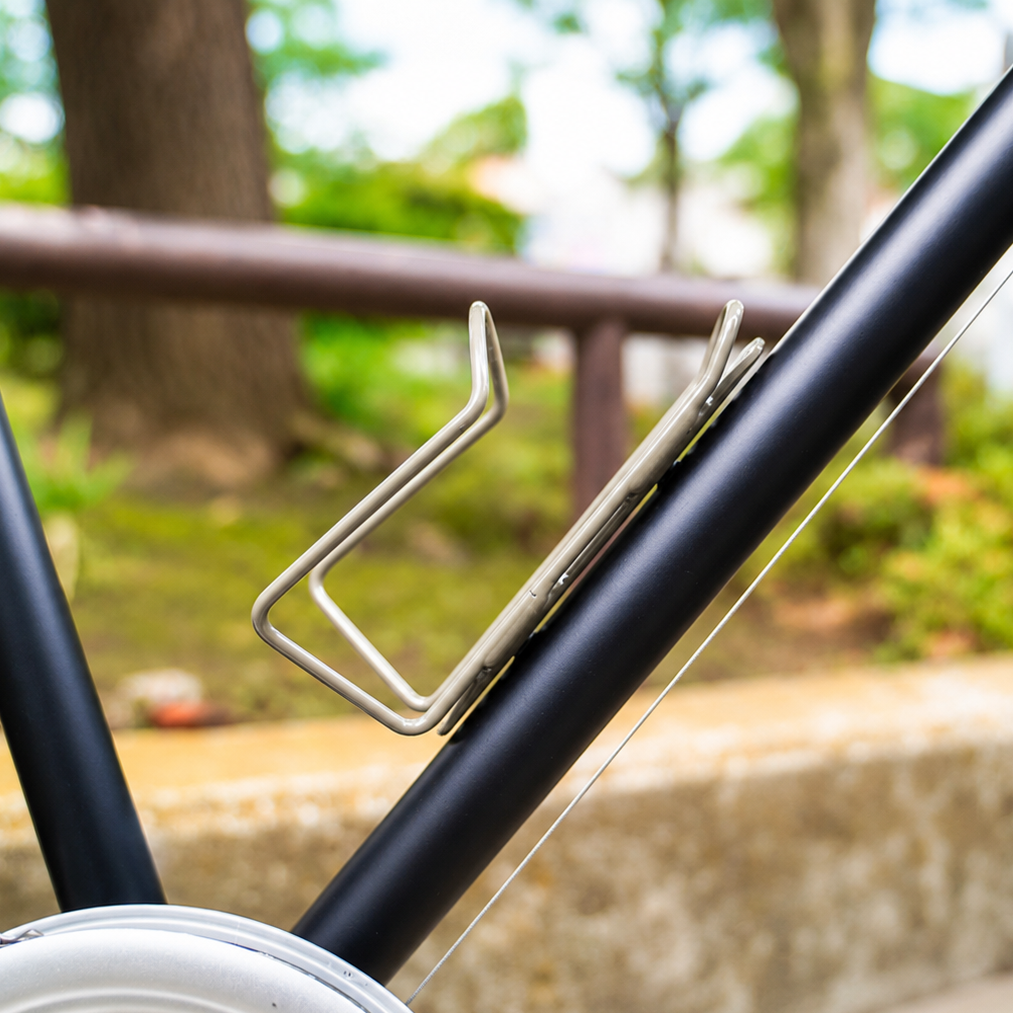 【MINOURA】SLIDE MOUNT Bottle Cage -Titanium - LINKEY CYCLE【MINOURA】SLIDE MOUNT Bottle Cage -Titanium-