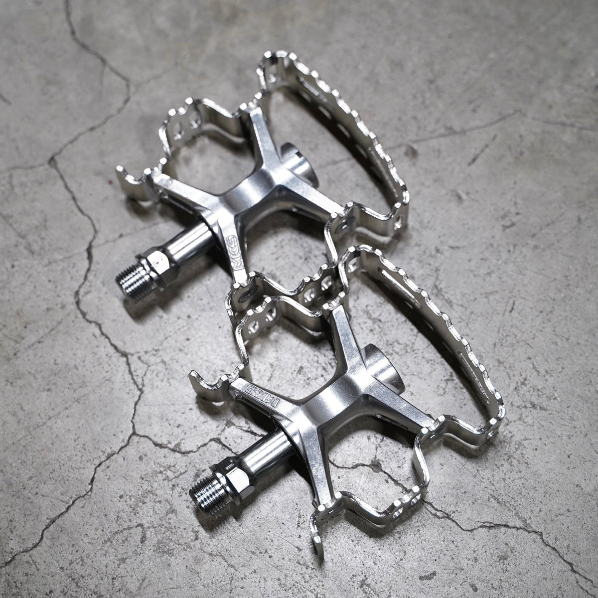【MKS】AURORA pedal -Silver - LINKEY CYCLE【MKS】AURORA pedal -Silver-