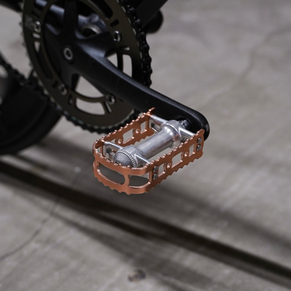 【MKS】BM-7 pedal -Bronze/Silver - LINKEY CYCLE【MKS】BM-7 pedal -Bronze/Silver-