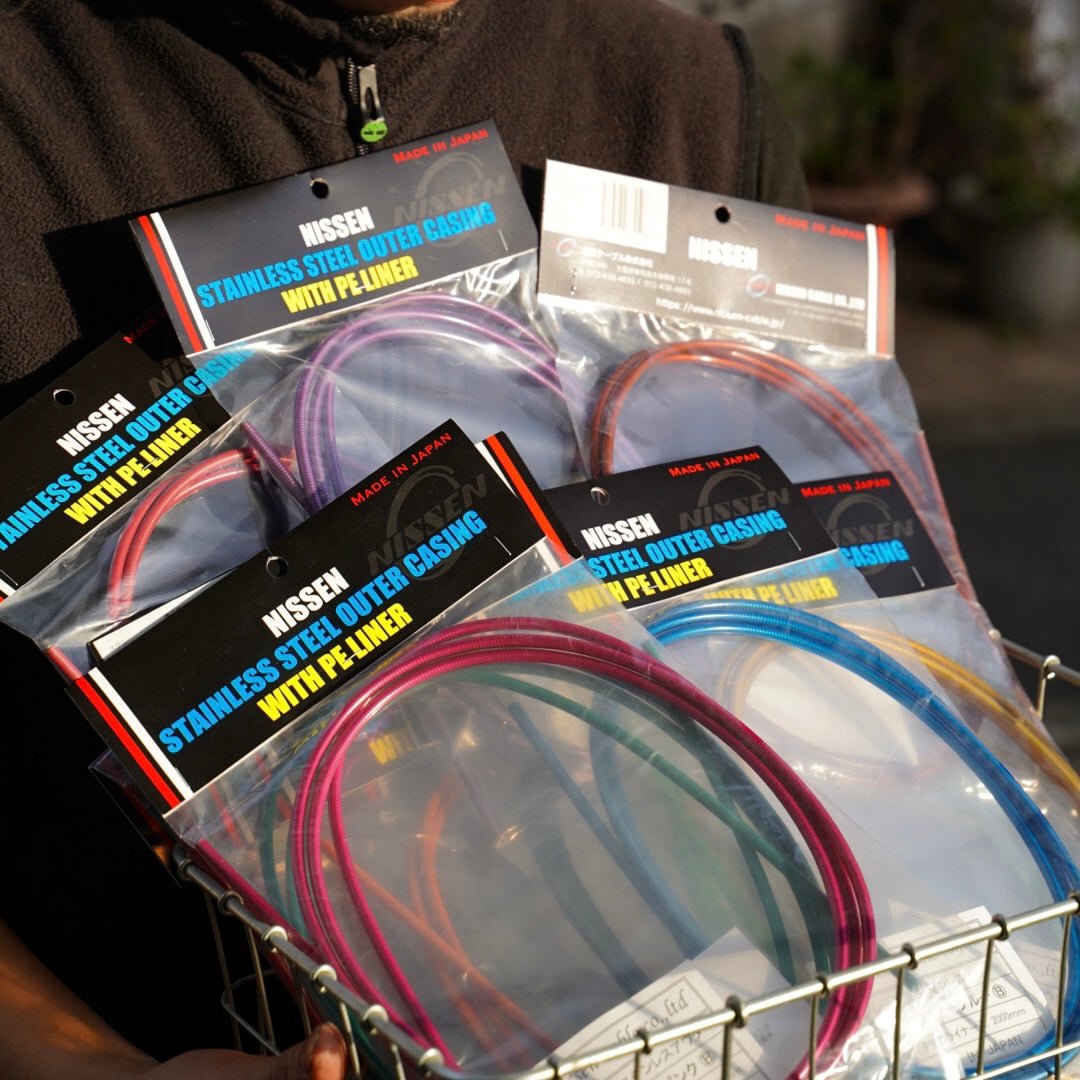 【NISSEN】BRAKE OUTER CABLE - Clear Gold - LINKEY CYCLE【NISSEN】BRAKE OUTER CABLE - Clear Gold - 