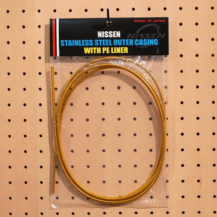 【NISSEN】BRAKE OUTER CABLE - Clear Gold - LINKEY CYCLE【NISSEN】BRAKE OUTER CABLE - Clear Gold - 