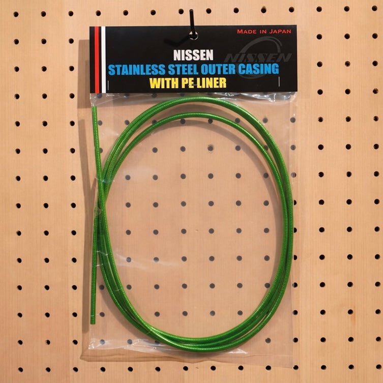 【NISSEN】BRAKE OUTER CABLE - Clear Green - LINKEY CYCLE【NISSEN】BRAKE OUTER CABLE - Clear Green - 