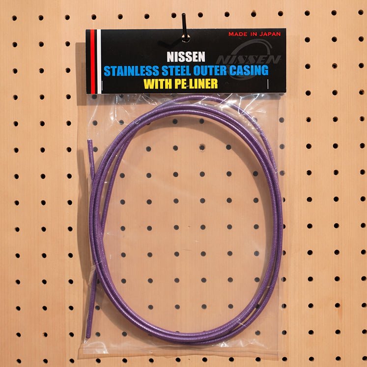 【NISSEN】BRAKE OUTER CABLE - Clear Purple - LINKEY CYCLE【NISSEN】BRAKE OUTER CABLE - Clear Purple - 