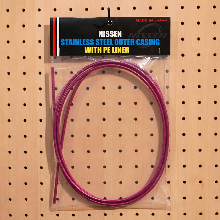 【NISSEN】BRAKE OUTER CABLE - Vivid Pink - LINKEY CYCLE【NISSEN】BRAKE OUTER CABLE - Vivid Pink - 
